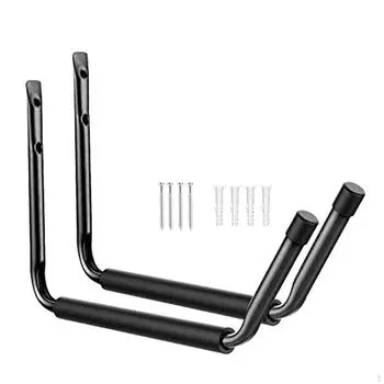 2 шт. стойка для хранения каяков, гаражный крючок, настенное крепление, практичная железная элегантная вешалка для доски для серфинга, каноэ