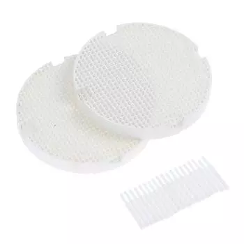 2 шт. стоматологических лабораторных сотовых лотка для обжига с 20 шт. циркониевых штифтов, круглая подставка для лотка