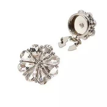 2 шт. Стразы пуговицы крышка цветок рукав пуговицы крышка без шитья мгновенный зажим пуговицы украшения для платья костюм смокинг рубашка смокинг аксессуары 2Pcs золотой