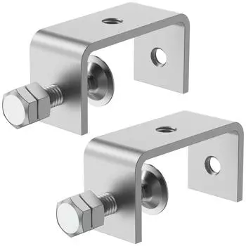 2 шт. Струбцины C-Clamp из нержавеющей стали 304 Tiger Clamps 65 мм, прочные сварочные зажимы с широкими отверстиями для губок, прочные деревообрабатывающие зажимы для silver