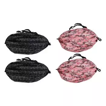 2 шт. сумка для хранения инструментов для ногтей утолщенный органайзер для лака для ногтей большая емкость складной дорожный инструмент для волос Pink