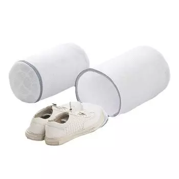 2 шт. сумка для стиральной машины для обуви, сумка для стирки обуви, дверца сушилки, сетка для обуви для деликатных вещей, кроссовок, носков, бюстгальтеров 2PCS(L+M