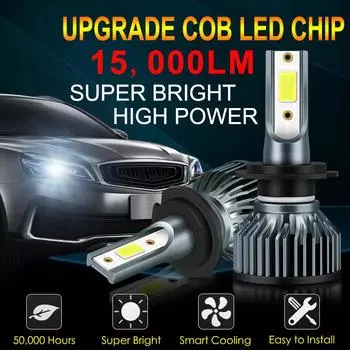 2 шт. супер яркие 15000LM H4 светодиодные автомобильные лампы H7 H8 H11 H1 9005 9006 9007 9008 HB3 HB4 HB5 H13 светодиодные фары мини-автомобильные лампы 12 В CANBUS H1