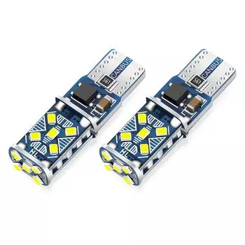 2 шт. супер яркие светодиодные лампы T10 W5W Canbus 12/24 В 7000 К белые купольные карты салона автомобиля багажник номерной знак клин боковые огни белый