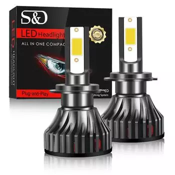 2 шт. супер яркий мини 20000LM Canbus COB светодиодный фонарь H4 H7 H8 H9 H11 H16 JP H1 H3 9003 HB2 9005 HB3 9006 HB4 9012 HIR2 H27 880 881 светодиодный противотуманный фонарь H3 белый