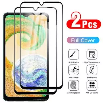 2 шт., суперзащитное стекло, защитная пленка из закаленного стекла для Samsung Galaxy A05 A05S A15 A25 A35 A55 S23 FE A14 A54 A24 для Redmi 12 12C 13C Xiaomi POCO C65 чёрный