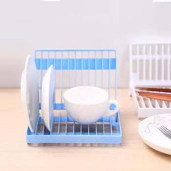 2 шт. сушилка для посуды, открывающаяся на 180 градусов, складная подставка для хранения, подставка для слива столовых приборов, держатель для столовых приборов, ложек, вилок белый