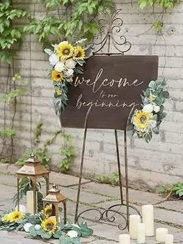 2 шт. свадебная арка цветы искусственный гирлянда комплект для самостоятельного изготовления искусственных цветочных композиций вечеринка приветственный знак церемония и прием фон цветочное украшение красный