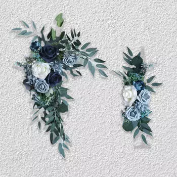 2 шт. свадебная арка цветы приветственный знак украшение шелковый искусственный цветок гирлянда