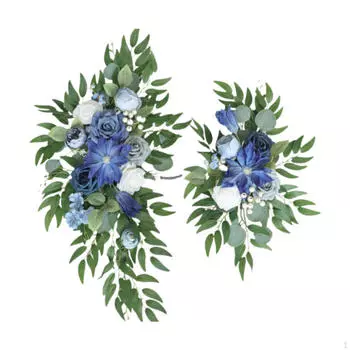 2 шт. Свадебная арка венок искусственные цветы цветочная композиция гирлянда приветственный знак украшение уголок