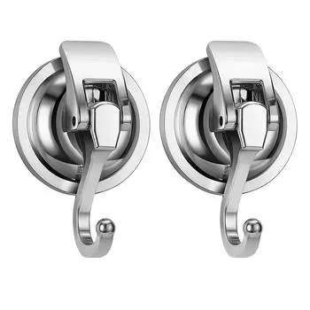 2 шт. сверхмощные вакуумные крючки на присоске, многоразовая бесследная вешалка, съемный держатель для полотенец, крючки для полотенец для ванной комнаты и кухни