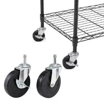 2 шт. сверхпрочных роликовых колеса, прочные, выдерживающие нагрузку, простая установка, универсальные, вращение на 360 градусов, безопасные