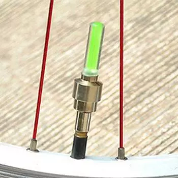 2 шт. светодиодная крышка клапана, универсальная декоративная водонепроницаемая автомобильная светодиодная неоновая лампа, уплотнительная крышка клапана для шин для модификации зелёный