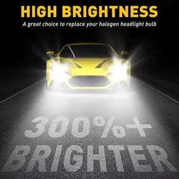 2 шт., светодиодная лампа для фар, высокая яркость, 10000 люмен, адаптер не требуется, универсальная H7, автомобильная лампа для мотоцикла, сменные аксессуары H7