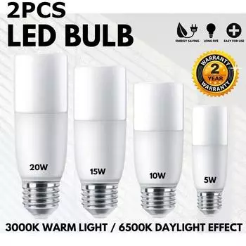 2 шт. светодиодная лампа для фотостудии, освещение для фотосъемки, дневной свет, цоколь E27 5W-cool light белый