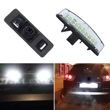 2 шт. светодиодная лампа подсветки номерного знака автомобиля CanBus для Toyota Camry 40 V40 XV40 Aurion XV40 Prius Echo Belta универсальная 12 В