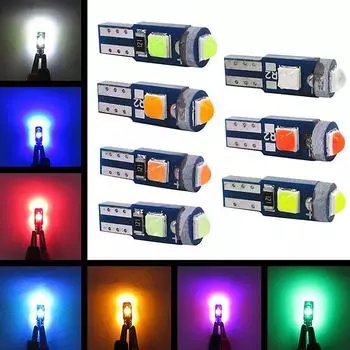 2 шт. светодиодная лампа T5 3030 3Smd автомобильный измерительный прибор, приборная панель, интерьер Neo, клин, приборная панель, боковой сигнальный светильник 12 В