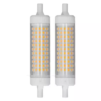 2 шт. светодиодная лампочка R7S 118 мм с регулировкой яркости 15 Вт 154 светодиода двухцокольный прожектор для дома ночью