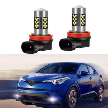 2 шт. светодиодные автомобильные противотуманные фары для Toyota Toyota C-HR CHR 2018 передняя противотуманная фара автомобильные аксессуары Canbus без ошибок белый