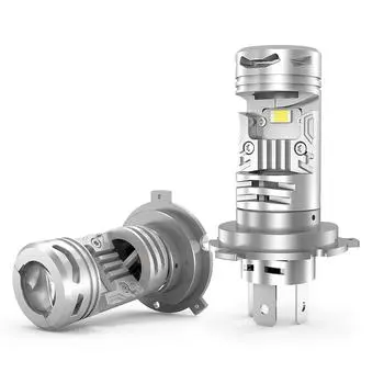 2 шт. светодиодные фары H4 00 процентов высокой яркости автомобильные светодиодные фары 120 Вт IP68 водонепроницаемые фары серебряный