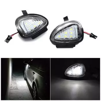 2 шт. светодиодные фонари для луж Canbus без ошибок белого цвета для VW Golf 6 MK6 GTI Touran 2011-2014 под зеркалом наземная лампа CHINA