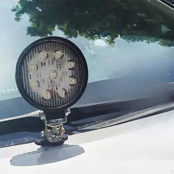 2 шт., светодиодные фонари, монтажные кронштейны, прожекторы на капот автомобиля, держатель для рабочего освещения чёрный