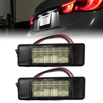 2 шт., светодиодные фонари номерного знака автомобиля 18 для Nissan Qashqai X-Trail Pathfinder