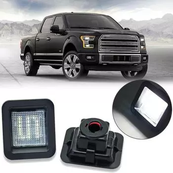 2 шт. светодиодные фонари номерного знака, супер яркие, высокие люмены, IP68, водонепроницаемые, универсальные, простая установка, лампы для номерного знака, лампы для F150 Raptor 2pcs