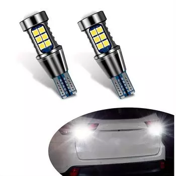 2 шт. светодиодные фонари заднего хода T15 W16W 912, чипсет 3030 27SMD, 12 В Plug & Play автомобильные лампы заднего хода высокой яркости для Smart Amagi