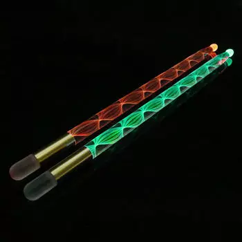 2 шт. светодиодные фонарики для барабанных палочек, светящиеся в темноте, барабанные палочки для детей золотой