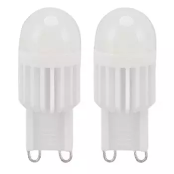 2 шт. светодиодные лампочки G9 с регулировкой яркости 180 лм 14 бусин с двойным штифтом G9 цокольные лампочки для настольной лампы настенного светильника