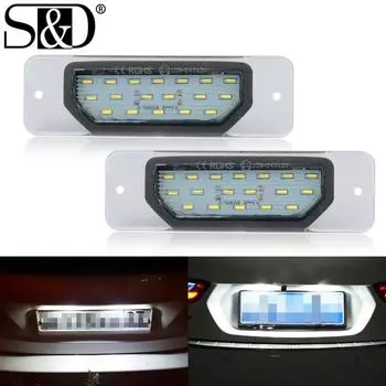 2 шт. светодиодные лампы Canbus для освещения номерного знака для Infinit FX35 45/S50/Q45/I30/I35/M37/M56 Q70 Nissan Fuga Cefiro авто лампы