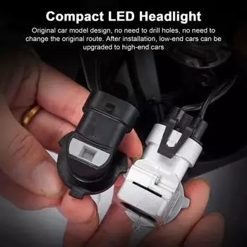 2 шт. светодиодные лампы для автомобильных фар 10000 люменов, супер яркие, 6500 К, Plug Play, простая установка, универсальные светодиодные лампы для противотуманных фар