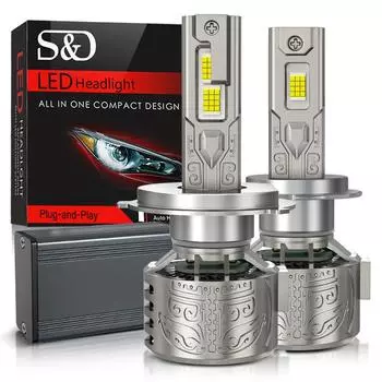 2 шт. светодиодные лампы H7 H4 для фар 6000K H1 H3 H8 H11 Led 9005 HB3 9006 HB4, автомобильная лампа 130 Вт 80000 лм 9012 Hir2, мощная фара Canbus 24SMD CSP Chips H7