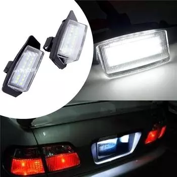 2 шт. светодиодные лампы освещения номерного знака для Mitsubishi OUTLANDER XL(CW) Lancer Sportback 2006-2012 2008~2012 Автомобильные аксессуары