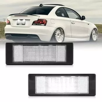 2 шт. светодиодные лампы освещения номерного знака для BMW E81 E85 E86 E87 E89 Z4 E63 E64 F12 F20 F21 Mini Cooper R55 R55N R60 R61 белый