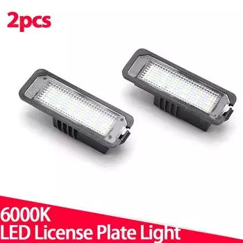 2 шт. светодиодные лампы освещения номерного знака для VW Passat B6 CC Eos Golf 4 5 6 7 MK7 Polo Superb Seat Leon белый
