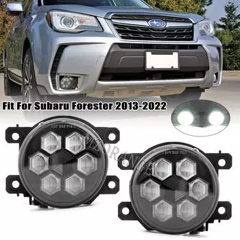 2 шт. светодиодные противотуманные фары для Subaru Forester Brz Gt86 2013 2014 2015 2016 2017-2025 фары противотуманные фары автомобильные аксессуары белый желтый