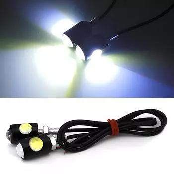 2 шт. светодиодные тормозные лампы для мотоциклов, болты для номерного знака автомобиля, задние фонари, противотуманные лампы, указатели поворота, боковые указатели поворота, украшения, яркие 2Pcs синий