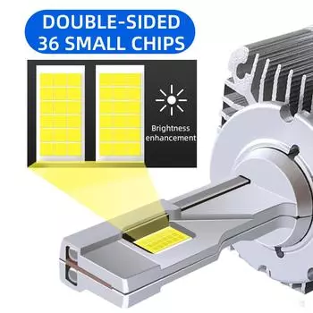 2 шт. светодиодных фар D2S D3S, модифицированные оригинальные ксеноновые фары HID 100 Вт 30000 лм D1S D4S D5S D8S D1R D2R D3R D4R LED Plug & Play 6500 К 12 В D4S D4R