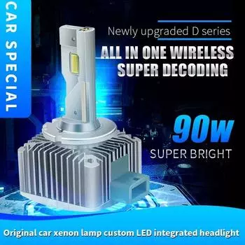 2 шт. светодиодных фар D3S D1S D2S D4S D5S D8S 180 Вт ксеноновые фары Turbo LED двухсторонние CSP чип Plug and Play D1R D2R D3R 2PCS&D1S белый