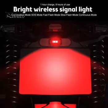 2 шт. светодиодных стробоскопических фонарей 7 цветов, перезаряжаемые через USB, предупреждающие огни для езды, полета, предотвращения столкновений, задние фонари для мотоциклов, грузовиков, велосипедов A