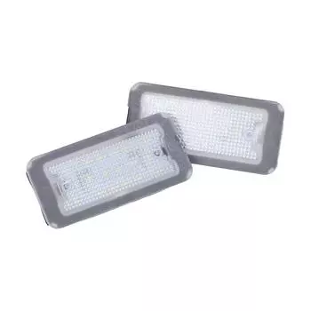 2 шт. светодиодный белый фонарь номерного знака Canbus высокомощные светодиодные чипы нагрузочные резисторы подсветка номерного знака для F Iat 500 для Abarth 2007-2016 CHINA