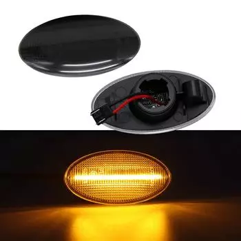 2 шт. светодиодный динамический боковой габаритный указатель поворота, последовательный мигающий свет, янтарный индикатор для Suzuki Swift Jimmy Vitara SX4 APV