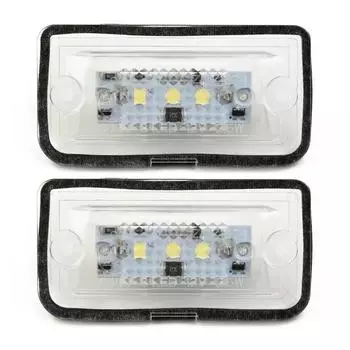 2 шт. светодиодный фонарь подсветки номерного знака для Mercedes Benz C W203 CLK W209 SL R230 KB27 задний фонарь подсветки номерного знака 6000K дневные ходовые огни CHINA
