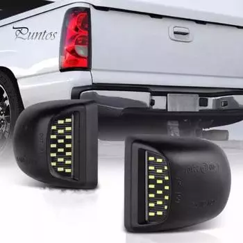 2 шт. светодиодный светильник для номерного знака, супер яркий, высокий люмен, IP68, водонепроницаемый, простая установка, светильник для номерного знака автомобиля для GMC/для Chevy/для White Light.