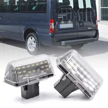 2 шт. светодиодный светильник номерного знака для Ford Transit MK4 MK5 MK6 MK7 1985-2013 для Ford Transit Connect 2002-2013 OEM #4388111