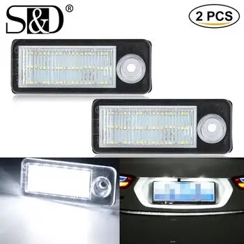 2 шт. светодиодный светильник номерного знака для A6 C5 4B Avant Wagon 1998-2005 RS6 RS6 Plus 2003 2004 2005 автомобильные аксессуары Canbus 12 В