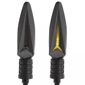 2 шт. светодиодный указатель поворота для мотоцикла, высокая яркость, указатели поворота для мотоцикла, 12 В, совместимые с чёрный