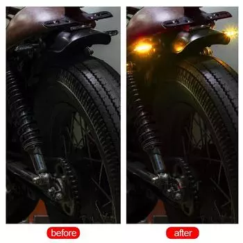 2 шт. светодиодный указатель поворота супер яркий мотоцикл мини универсальный светодиодный мотоциклетный фонарь янтарный мигающий светодиодный индикатор свет жёлтый